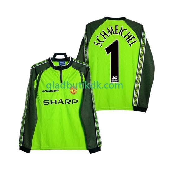 Hjemmebane Trøje Manchester United Målmand SCHMEICHEL 1 Retro 1998 2000 L/Æ Mænd