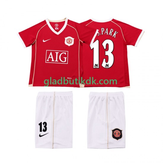 Hjemmebane Trøje Manchester United J.S.PARK 13 Retro 2006 2007 K/Æ Børn(+Shorts)