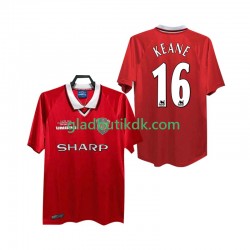 Hjemmebane Trøje Manchester United Keane 16 Retro 1999 2000 K/Æ Mænd