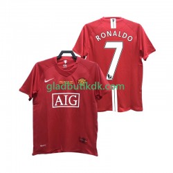 Hjemmebane Trøje Manchester United RONALDO 7 Retro 2007 2008 K/Æ Mænd