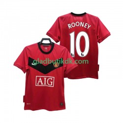 Hjemmebane Trøje Manchester United ROONEY 10 Retro 2009 2010 K/Æ Mænd