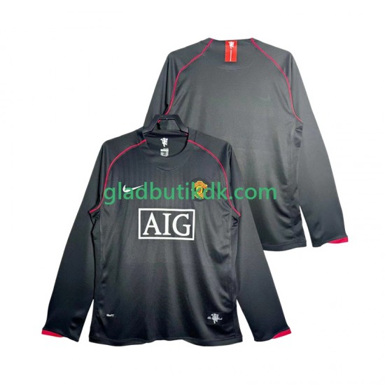 Udebane Trøje Manchester United Retro 2007 2008 L/Æ Mænd