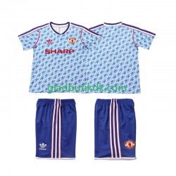 Udebane Trøje Manchester United Retro 1990 1992 K/Æ Børn(+Shorts)