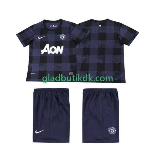 Udebane Trøje Manchester United Retro 2013 2014 K/Æ Børn(+Shorts)