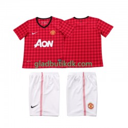 Hjemmebane Trøje Manchester United Retro 2012 2013 K/Æ Børn(+Shorts)