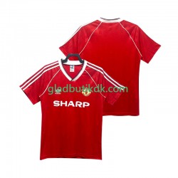 Hjemmebane Trøje Manchester United Retro 1988 1990 K/Æ Mænd