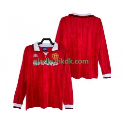 Hjemmebane Trøje Manchester United Retro 1992 1994 L/Æ Mænd