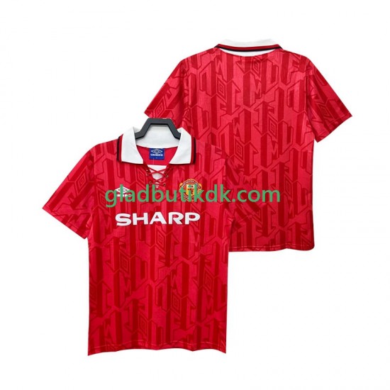 Hjemmebane Trøje Manchester United Retro 1992 1994 K/Æ Mænd