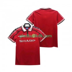 Hjemmebane Trøje Manchester United Retro 1998 1999 K/Æ Mænd