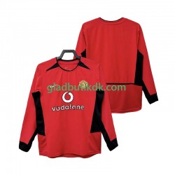 Hjemmebane Trøje Manchester United Retro 2002 2004 L/Æ Mænd