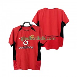 Hjemmebane Trøje Manchester United Retro 2002 2004 K/Æ Mænd