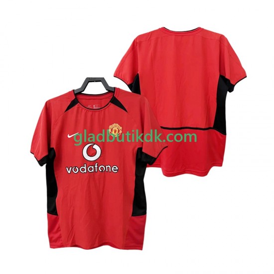 Hjemmebane Trøje Manchester United Retro 2002 2004 K/Æ Mænd