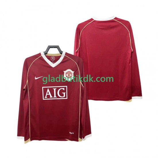 Hjemmebane Trøje Manchester United Retro 2006 2007 L/Æ Mænd