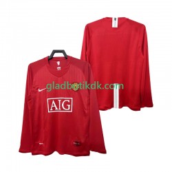 Hjemmebane Trøje Manchester United Retro 2007 2008 L/Æ Mænd