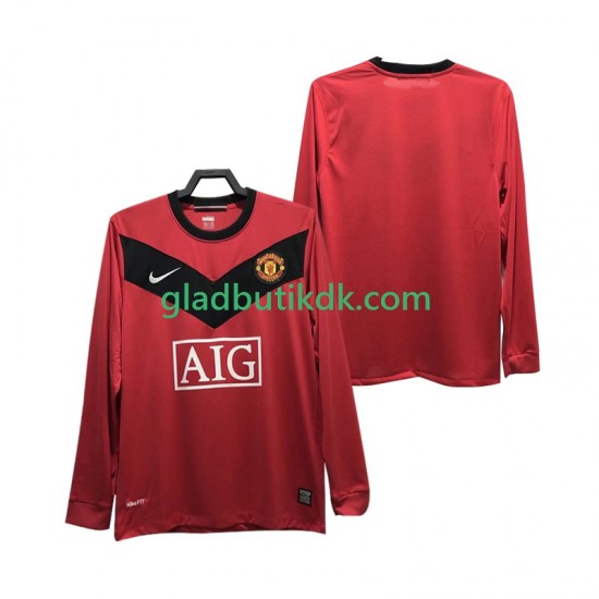 Hjemmebane Trøje Manchester United Retro 2009 2010 L/Æ Mænd