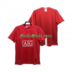Hjemmebane Trøje Manchester United Retro Premier League 2007 2008 K/Æ Mænd