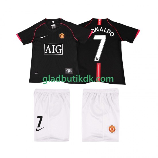 Udebane Trøje Manchester United Ronaldo 7 Retro 2007 2008 K/Æ Børn(+Shorts)