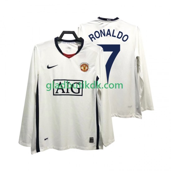 Udebane Trøje Manchester United Ronaldo 7 Retro Premier League 2008 2009 L/Æ Mænd