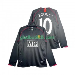 Udebane Trøje Manchester United Rooney 10 Retro 2007 2008 L/Æ Mænd