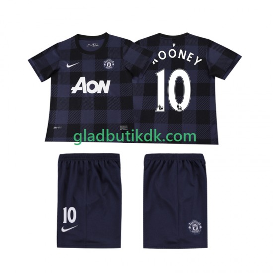 Udebane Trøje Manchester United Rooney 10 Retro 2013 2014 K/Æ Børn(+Shorts)