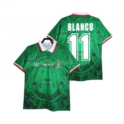 Hjemmebane Trøje Mexico BLANCO 11 Retro 1998 K/Æ Mænd