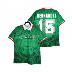 Hjemmebane Trøje Mexico HERNANDEZ 15 Retro 1998 K/Æ Mænd