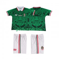 Hjemmebane Trøje Mexico Retro 1998 K/Æ Børn(+Shorts)