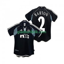 Udebane Trøje Newcastle United BARTON 2 Retro 2000 2001 K/Æ Mænd