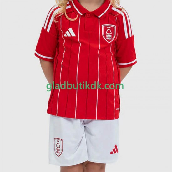 Hjemmebane Trøje Nottingham Forest 2025-2026 K/Æ Børn(+Shorts)
