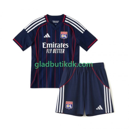 Udebane Trøje Olympique Lyon 2025-2026 K/Æ Børn(+Shorts)