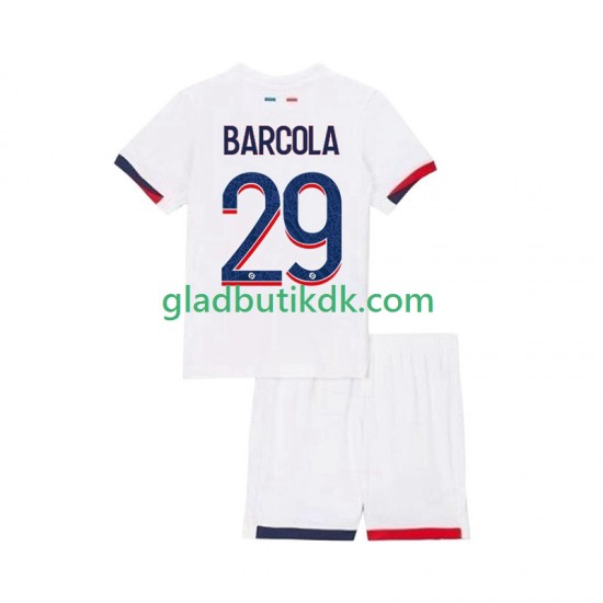 Udebane Trøje Paris Saint-Germain Bradley Barcola 29 2025-2026 K/Æ Børn(+Shorts)