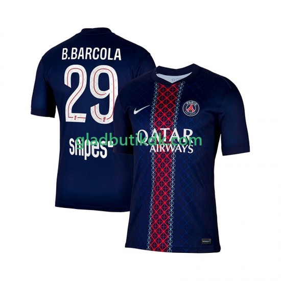Hjemmebane Trøje Paris Saint-Germain Bradley Barcola 29 2025-2026 K/Æ Mænd