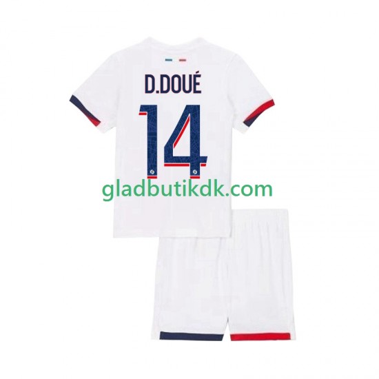 Udebane Trøje Paris Saint-Germain Desire Doue 14 2025-2026 K/Æ Børn(+Shorts)