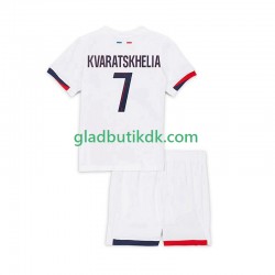 Udebane Trøje Paris Saint-Germain Khvicha Kvaratskhelia 7 2025-2026 K/Æ Børn(+Shorts)