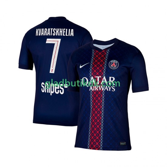 Hjemmebane Trøje Paris Saint-Germain Khvicha Kvaratskhelia 7 2025-2026 K/Æ Mænd