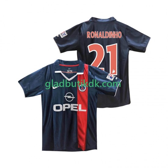 Hjemmebane Trøje Paris Saint-Germain RONALDINHO 21 Retro 2001 2002 K/Æ Mænd
