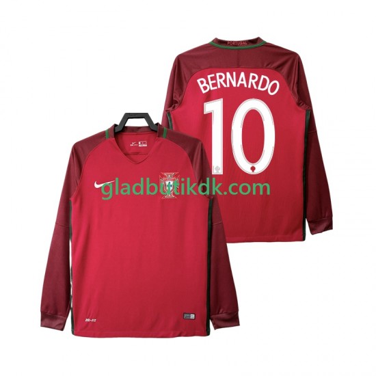Hjemmebane Trøje Portugal BERNARDO 10 Retro 2016 L/Æ Mænd