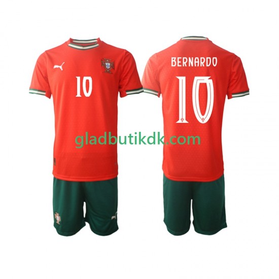 Hjemmebane Trøje Portugal Bernardo Silva 10 2025-2026 K/Æ Børn(+Shorts)