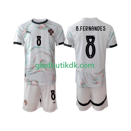 Udebane Trøje Portugal Bruno Fernandes 8 2025-2026 K/Æ Børn(+Shorts)