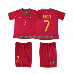 Hjemmebane Trøje Portugal FIGO 7 Retro 2006 K/Æ Børn(+Shorts)