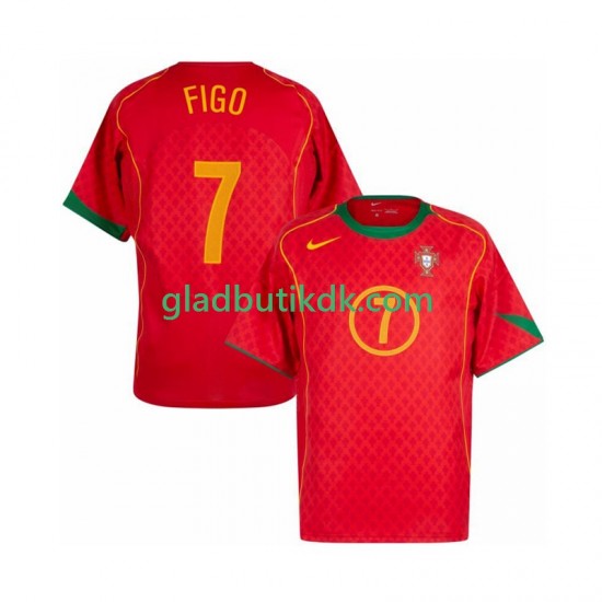 Hjemmebane Trøje Portugal Figo 7 Retro 2004 K/Æ Mænd
