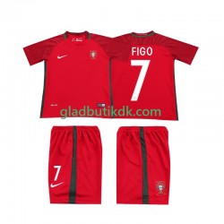 Hjemmebane Trøje Portugal Retro FIGO 7 2016 K/Æ Børn(+Shorts)