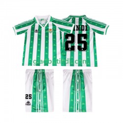 Hjemmebane Trøje Real Betis FINIDI 25 Retro 1996 1997 K/Æ Børn(+Shorts)