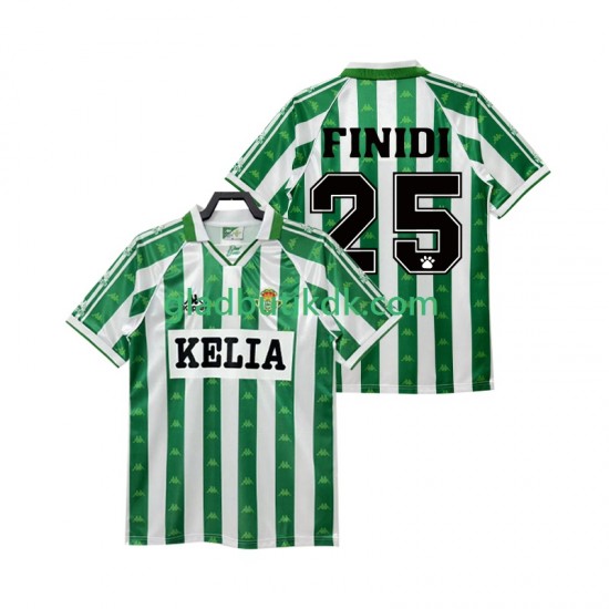 Hjemmebane Trøje Real Betis FINIDI 25 Retro 1995 1996 K/Æ Mænd