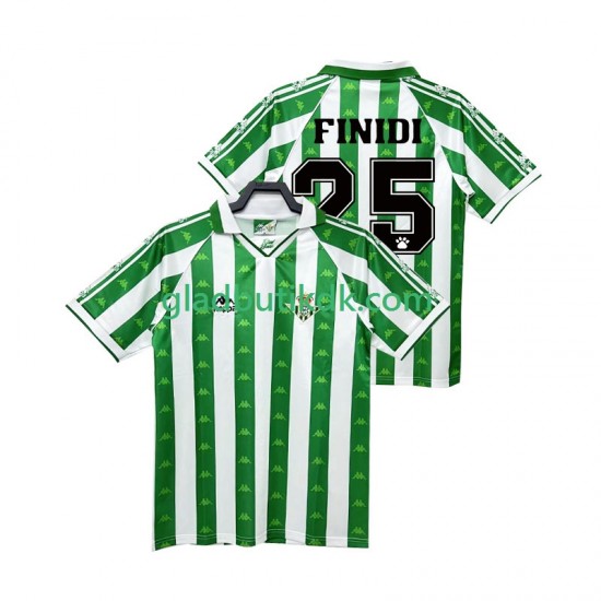 Hjemmebane Trøje Real Betis FINIDI 25 Retro 1996 1997 K/Æ Mænd