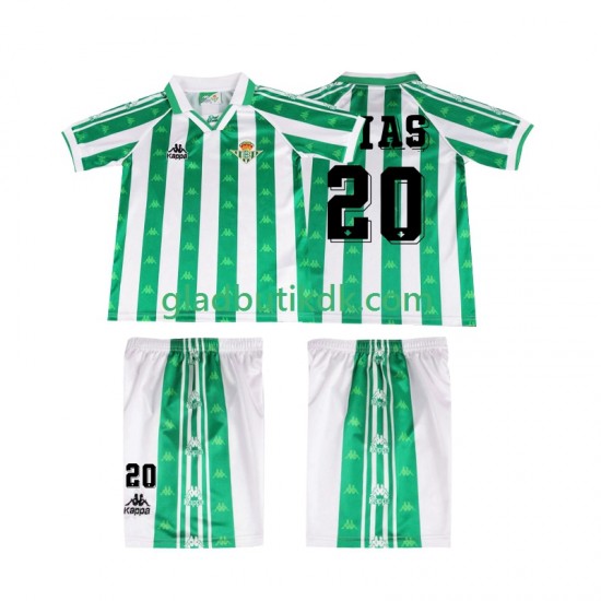Hjemmebane Trøje Real Betis Tomas Olias 20 Retro 1996 1997 K/Æ Børn(+Shorts)