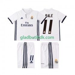 Hjemmebane Trøje Real Madrid BALE 11 Retro 2016 2017 K/Æ Børn(+Shorts)