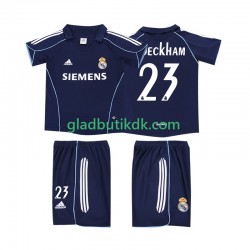 Udebane Trøje Real Madrid BECKHAM 23 Retro 2005 2006 K/Æ Børn(+Shorts)