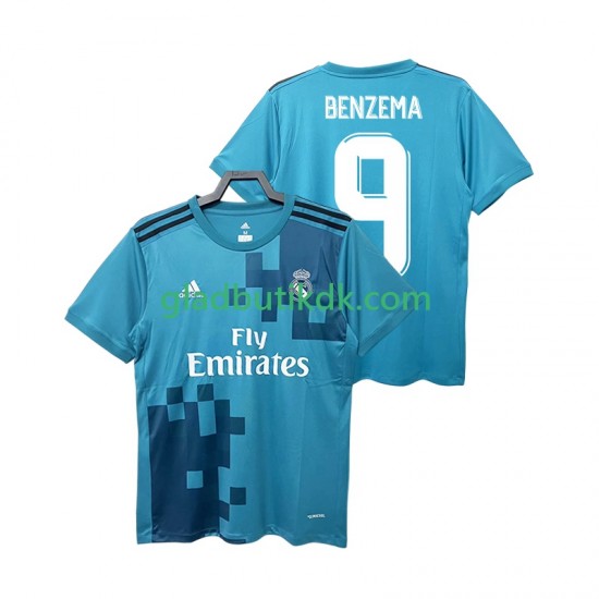 3. Valg Trøje Real Madrid BENZEMA 9 Retro 2017 2018 K/Æ Mænd