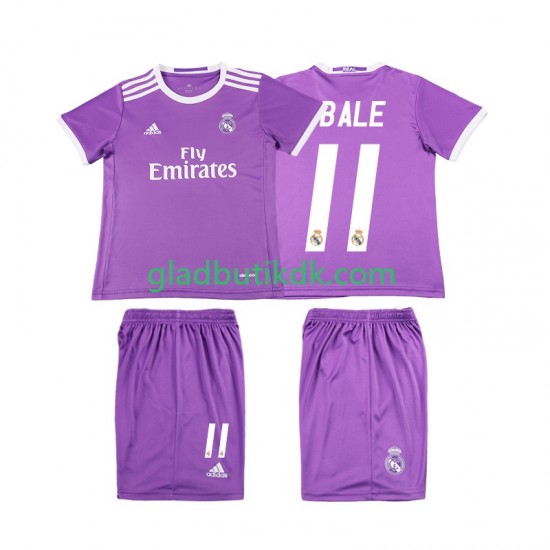 Udebane Trøje Real Madrid Bale 11 Retro 2016 2017 K/Æ Børn(+Shorts)